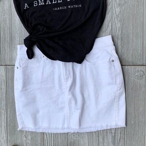 🤍White🤍Denim Mini Skirt